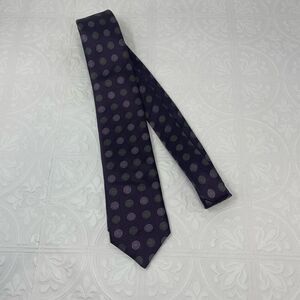 JOHN VARVATOS Tie Purple Abstract Silk Necktie